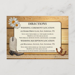 Hochzeitskarte und Einhängekarte Begleitkarte