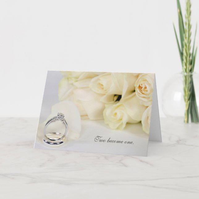 Hochzeitskarte und Rose Karte (Vorderseite)