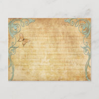 Hochzeitskarte Vintager Schmetterling