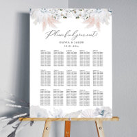 Hochzeitskarte von Dusty Blue Beach (12 Tische)