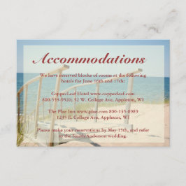 Hochzeitskarten am Strand - Treppe zum Strand Begleitkarte