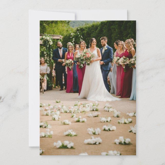 Hochzeitskarten Einladung (Vorderseite)