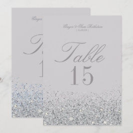 Hochzeitskarten für atemberaubende Sliver Glitzer  Einladung