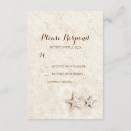 Hochzeitskarten für Beach RSVP Karte