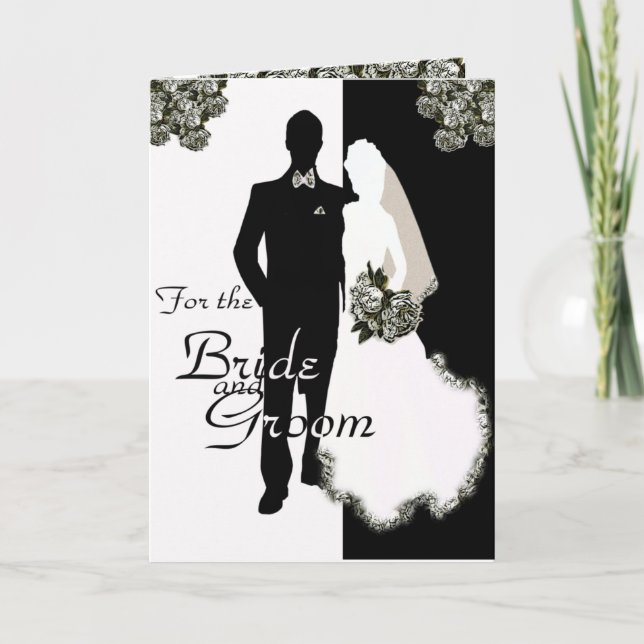 Hochzeitskarten für Braut und Bräutigam Karte (Vorderseite)