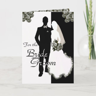 Hochzeitskarten für Braut und Bräutigam Karte