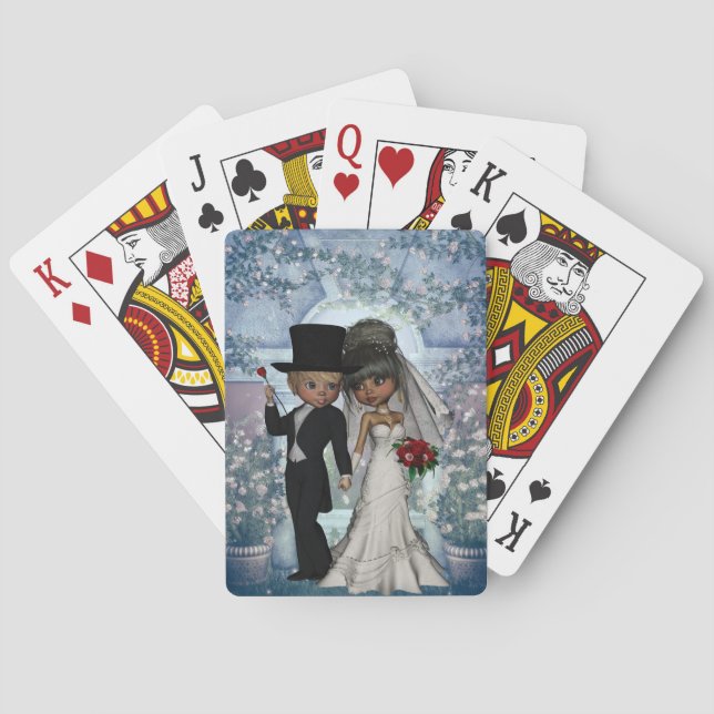 Hochzeitskarten für Braut und Groom Spielkarten (Rückseite)