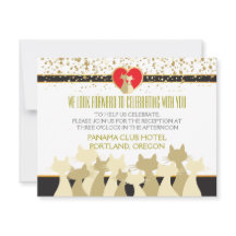 Hochzeitskarten für Coole Katzen