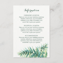 Hochzeitskarten für grüne Wasserfarben Begleitkarte