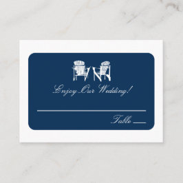 Hochzeitskarten für Marineblau Platzkarte