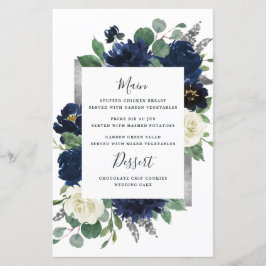 Hochzeitskarten für Navy Blue Silver Ivory