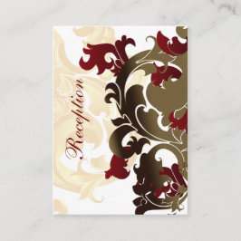 Hochzeitskarten für Rotes Gold Begleitkarte