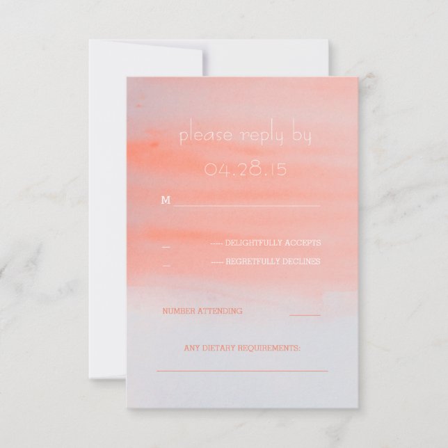 Hochzeitskarten für RSVP Karte (Vorderseite)