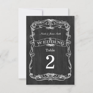 Hochzeitskarten für Schwarzwald-Tischnummer Einladung