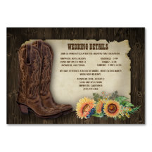 Hochzeitskarten für Sonnenblumen