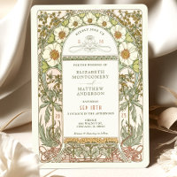 Hochzeitskarten im Jugendstil von Mucha