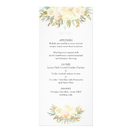 Hochzeitskarten mit Champagnercreme und Minz-Flora Werbekarte