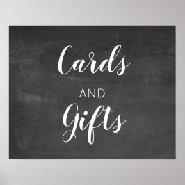Hochzeitskarten und Geschenkgutscheine für Chalkbo Poster