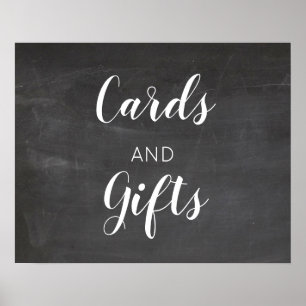 Hochzeitskarten und Geschenkgutscheine für Chalkbo Poster