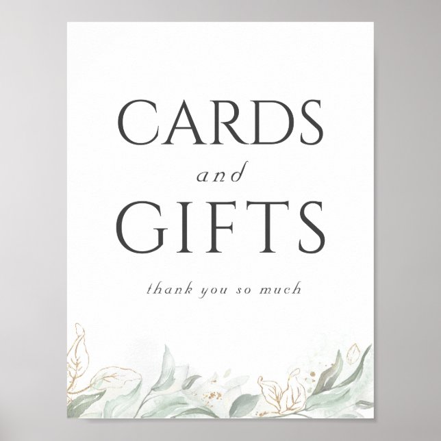 Hochzeitskarten und Geschenkzeichen Poster (Vorne)