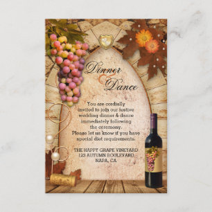 Hochzeitskarten und Unterkünfte Beilage Karte