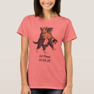 Hochzeitskatzen - Einfach verheiratet individuell T-Shirt