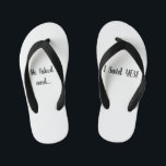 Hochzeitskippen Kinderbadesandalen<br><div class="desc">Eine lustige Art, Ihnen verlobt zu zeigen</div>