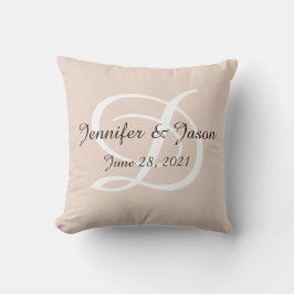 Hochzeitskissen oder Jubiläumskissen mit Monogramm Kissen