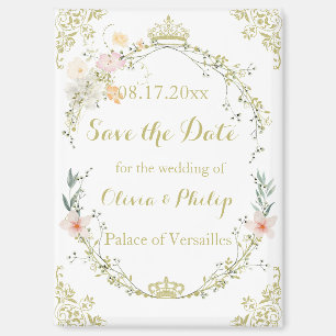 Hochzeitsklassiker Vintager Blumenzauber Magnet