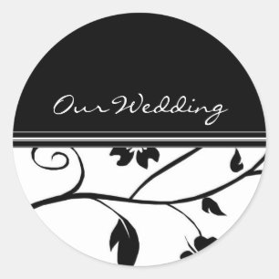 Hochzeitskleber Runder Aufkleber