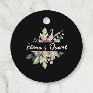 Hochzeitskleid Aquarellrosa Rosa Geschenkanhänger