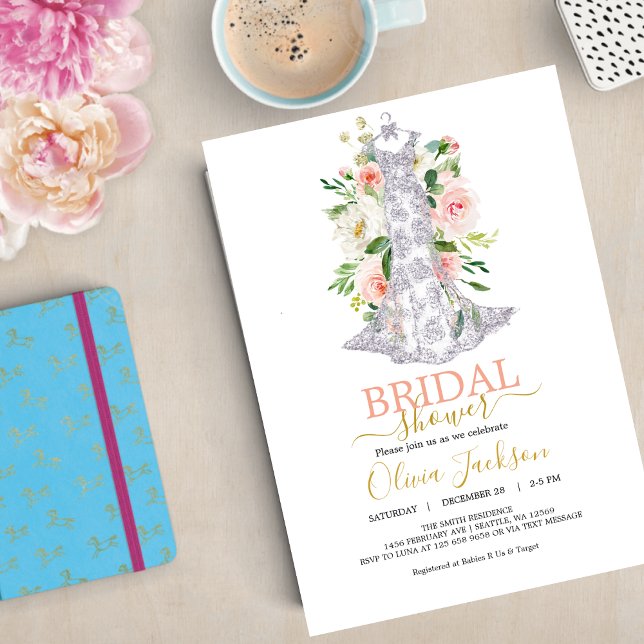 Hochzeitskleid Brautdusche Einladung (Von Creator hochgeladen)