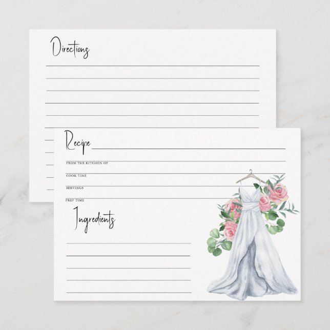 Hochzeitskleid - Brautparty, Rezept (Vorne/Hinten)