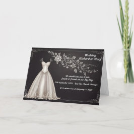 Hochzeitskleid Elegance Wedding Einladung
