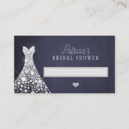 Hochzeitskleid elegante Brautparty-Karte Platzkarte