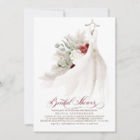 Hochzeitskleid Floral Pampas Grass Brautparty