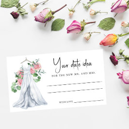 Hochzeitskleid - Ideen für die Verabredung Brautpa Begleitkarte