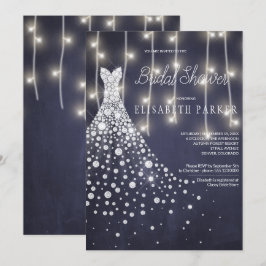 Hochzeitskleid Marinekateboard Winter Brautparty Einladung