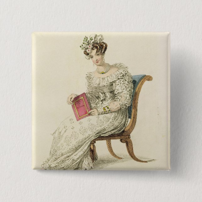 Hochzeitskleid, Modegeck von Ackermanns Repo Button (Vorderseite)