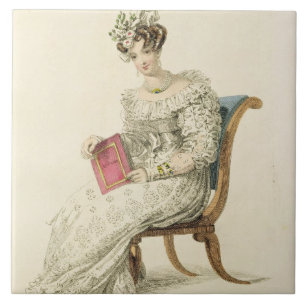 Hochzeitskleid, Modeplatte von Ackermanns Repo Fliese