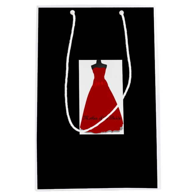 Hochzeitskleid Mutter der Bride Black Geschenktasc Mittlere Geschenktüte (Vorderseite)