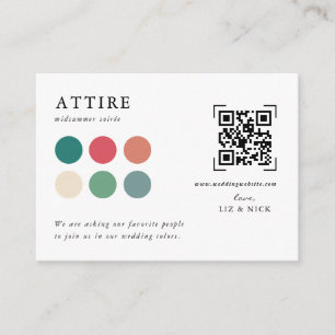 Hochzeitskleid QR-Code-Prüfung Begleitkarte