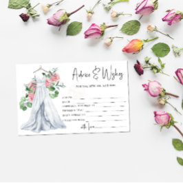 Hochzeitskleid - Ratschläge und Wünsche Brautparty Briefpapier