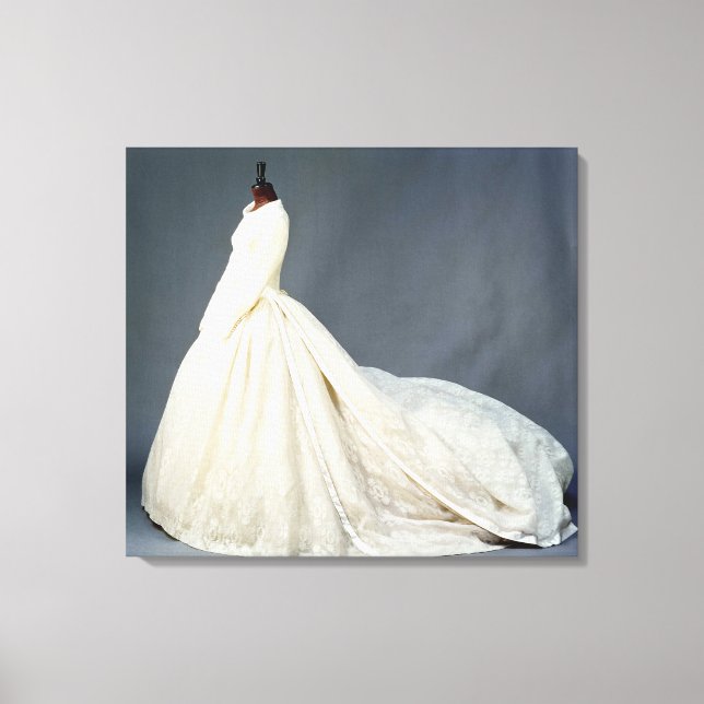 Hochzeitskleid von Katharine Worsley Leinwanddruck (Vorderseite)