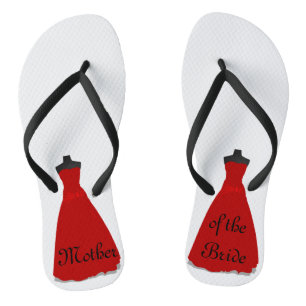 Hochzeitskleidung Mutter der Braut Flip Flops