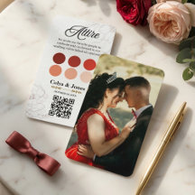 Hochzeitskleidungsfarben-Palette QR-Code Foto