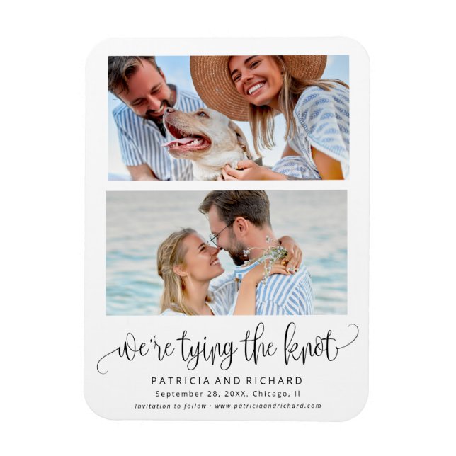 Hochzeitsknoten Hochzeit Merken Sie sich den Termi Magnet (Vertikal)