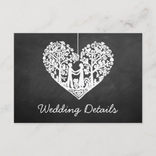 Hochzeitskollektion mit Hangherz Begleitkarte
