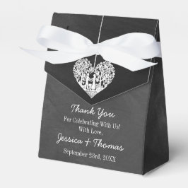 Hochzeitskollektion mit Hangherz Geschenkschachtel