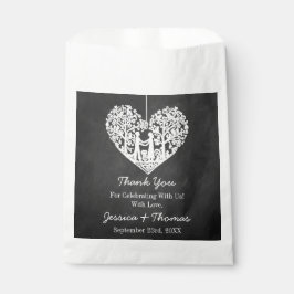 Hochzeitskollektion mit Hangherz Geschenktütchen